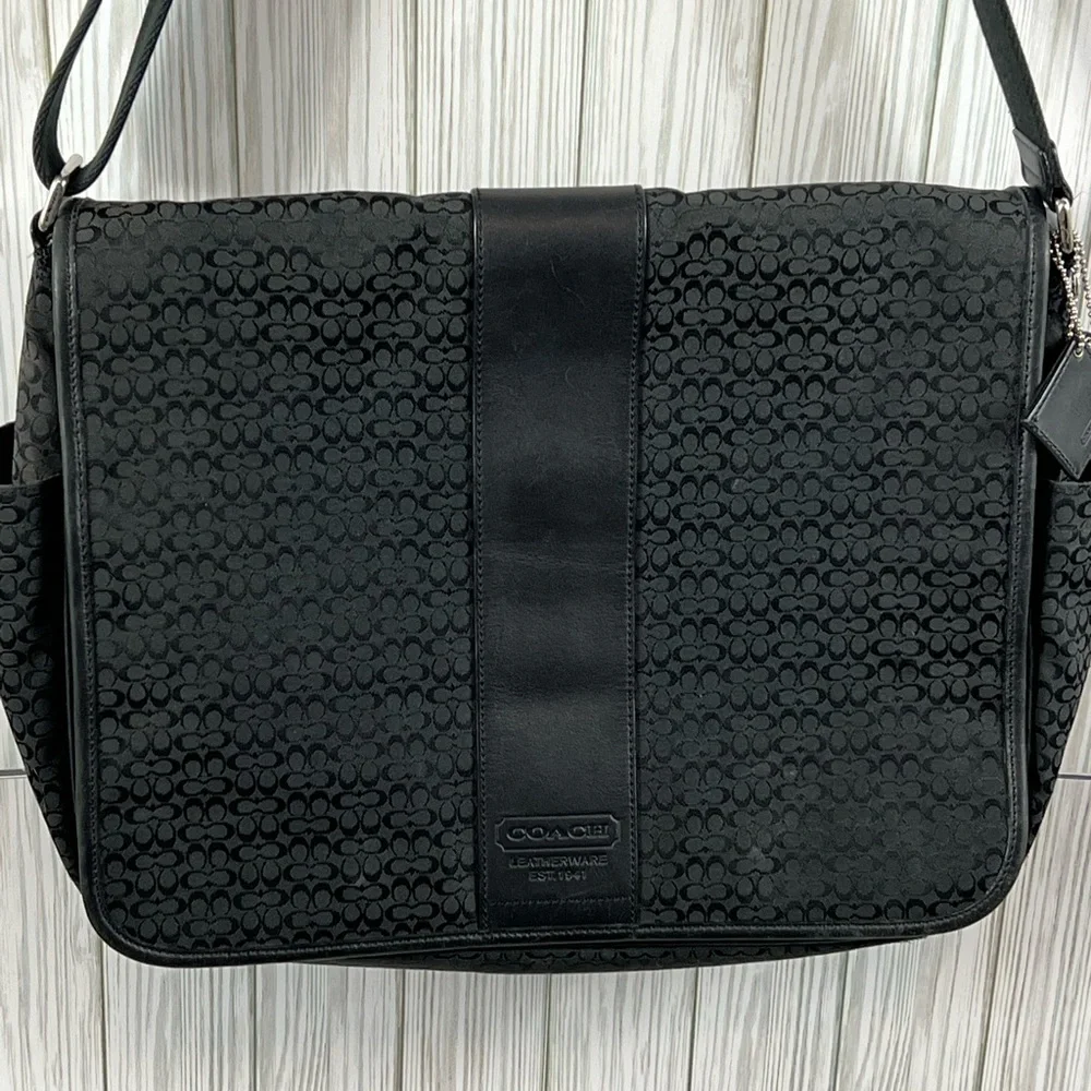 Coach Hudson Signature Commuter Bag Large - Picture 1 of 9